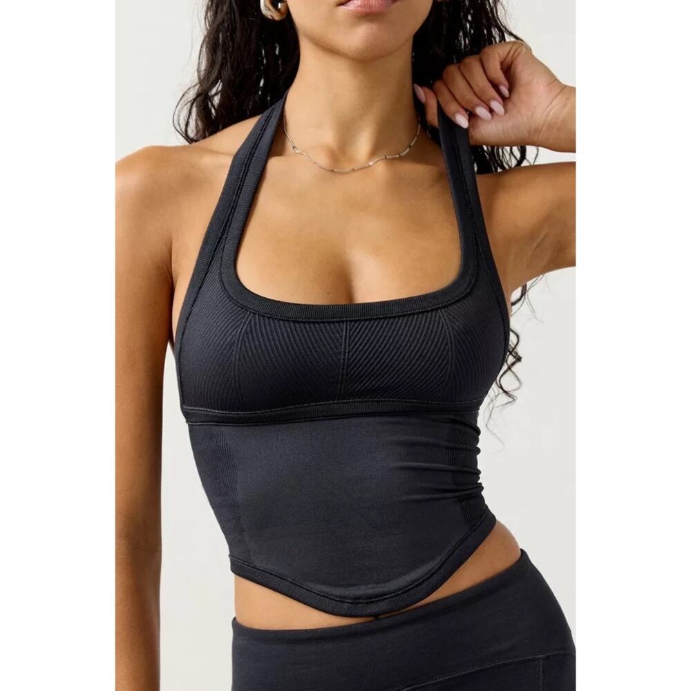 Out From Under Black Halter Top